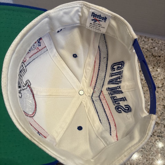 Vintage New York Giants NFL SnapBack Hat Cap OSFA Reebok Pro Line Authentic Vtg - Picture 6 of 12